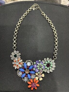 Multicolor Floral Statement Necklace